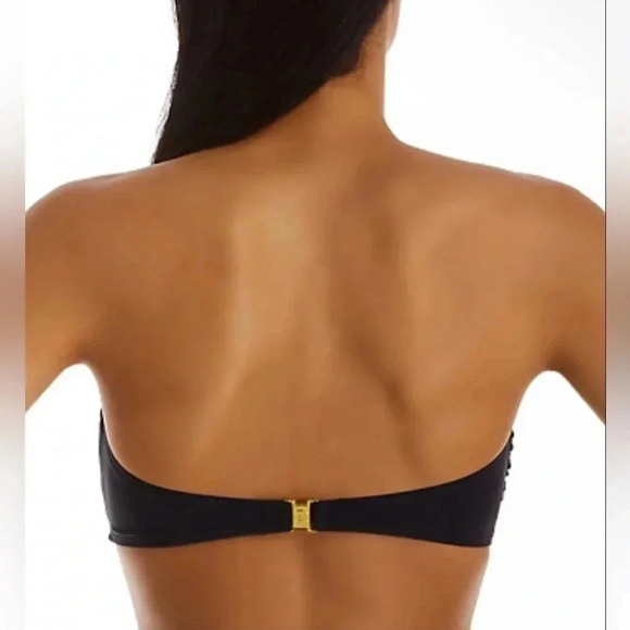 Bleu Rod Beattie Basket Case Shirred Molded Bandeau Swim Top and Bottom Size 14 - Picture 4 of 12